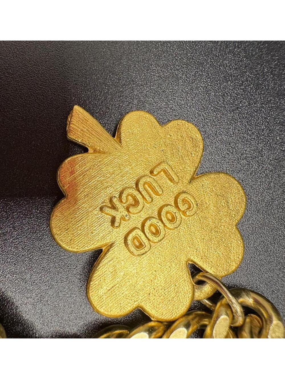 Vintage Gold Tone Charm Bracelet - Picture 6 of 7